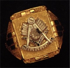 Masonic Past Master Rings 10KT or 14KT YELLOW OR WHITE Gold, Open or Solid Back #1031