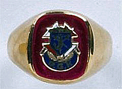 Knights of Columbus Ring,3rd Degree, Past Grand Knight, 10KT or 14KT Gold Solid  Back #51