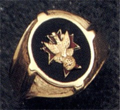 Knights of Columbus Rings,10KT OR 14KT Gold Open Back #1911