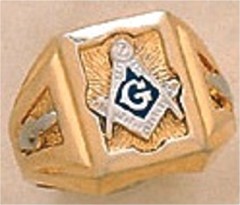 3rd Degree Blue Lodge Masonic Ring 10KT OR 14KT, Hollow Back  #27