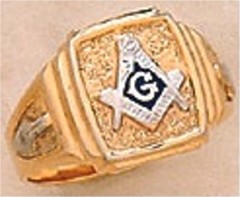 3rd Degree Blue Lodge Masonic Ring 10KT OR 14KT, Hollow Back #28