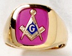 3rd Degree Blue Lodge Masonic Ring 10KT OR 14KT  Yellow or White Gold, Open or Solid Back #515