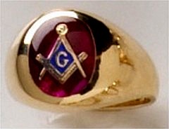 3rd Degree Blue Lodge Masonic Ring 10KT OR 14KT Yellow or White Gold, Open or Solid Back #510