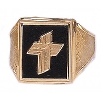 Clergy Rings 10KT or 14KT Yellow or White Gold  Open or Solid Back  #6A